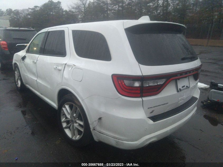 2022 DODGE DURANGO GT VIN: 1C4RDJDG7NC105309