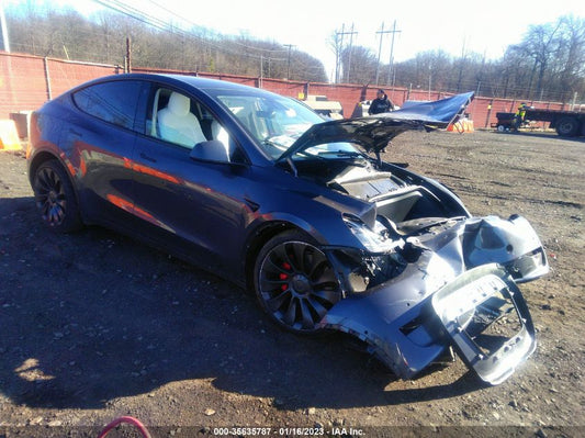 2022 TESLA MODEL Y PERFORMANCE VIN: 7SAYGDEF0NF543055