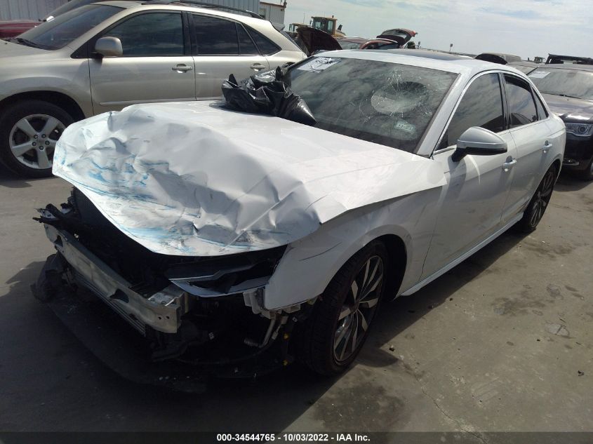 2021 AUDI A4 SEDAN PREMIUM VIN: WAUABAF44MA087414