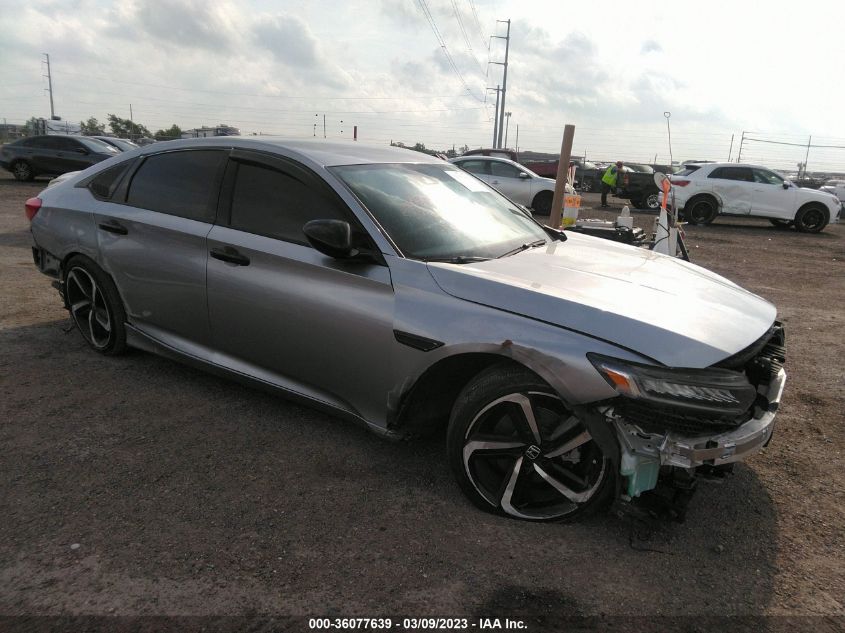 2022 HONDA ACCORD SEDAN SPORT VIN: 1HGCV1F31NA050043