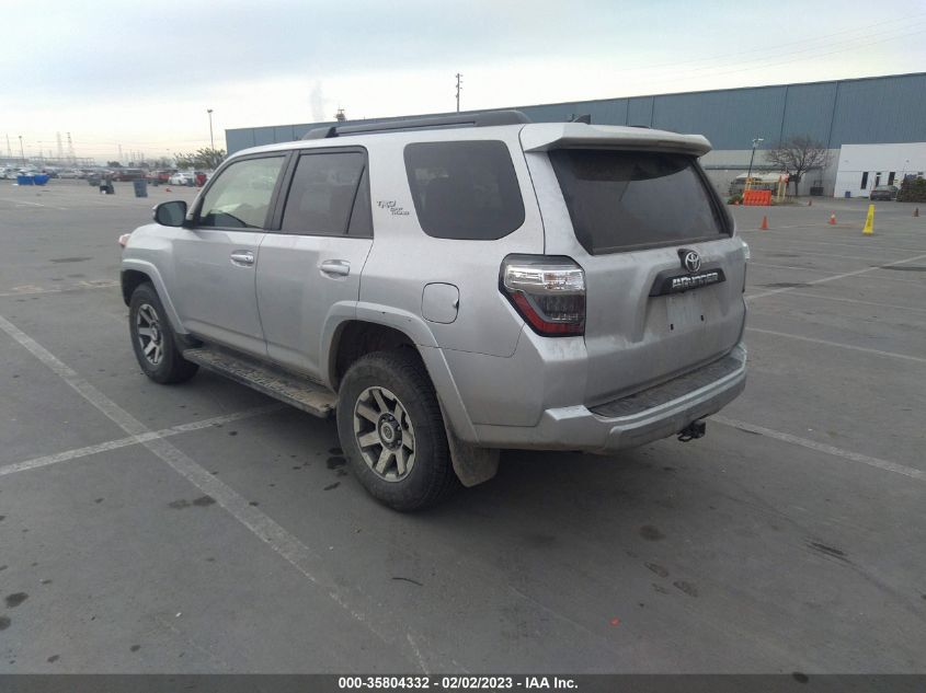 2022 TOYOTA 4RUNNER TRD OFF ROAD PREMIUM VIN: JTERU5JR3N6003884