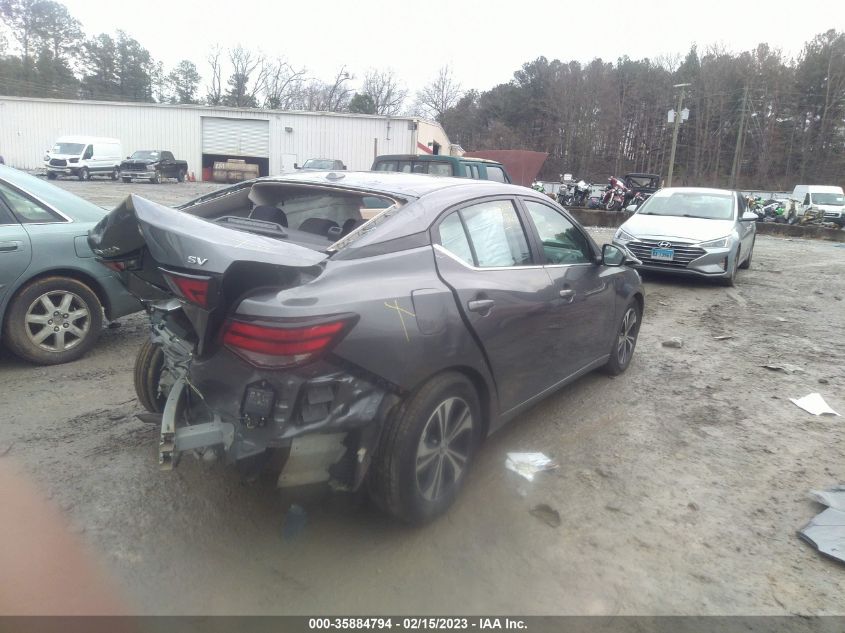2022 NISSAN SENTRA SV VIN: 3N1AB8CVXNY240838