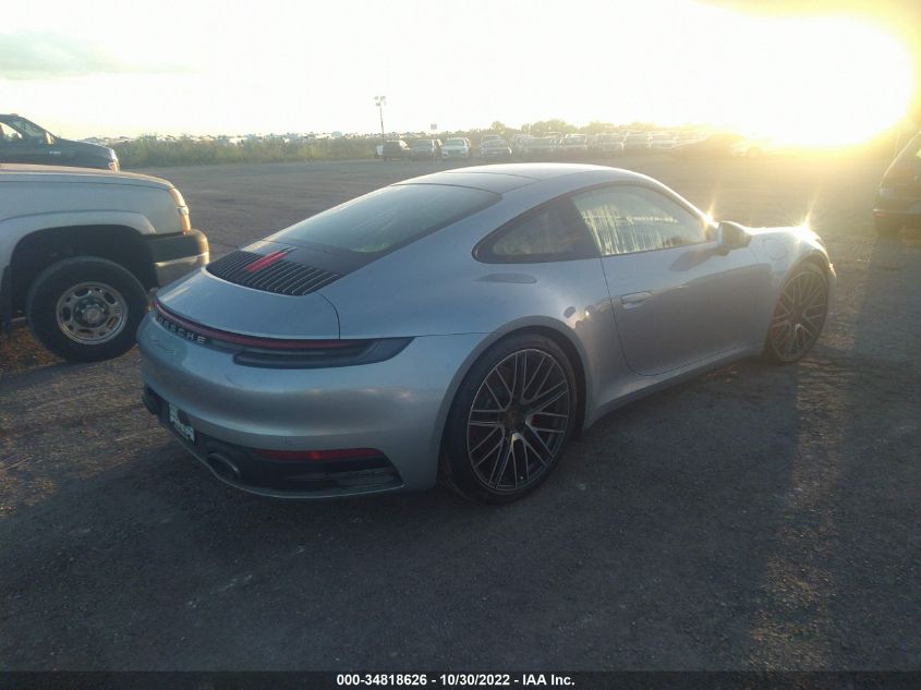 2021 PORSCHE 911 CARRERA VIN: WP0AB2A98MS221976