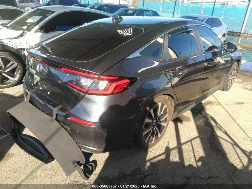 2022 HONDA CIVIC HATCHBACK EX-L VIN: 19XFL1H73NE014322