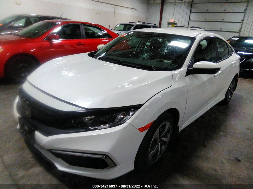 2020 HONDA CIVIC SEDAN LX VIN: 2HGFC2F61LH504275