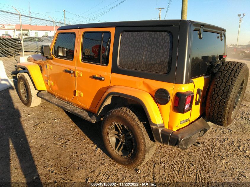 2021 JEEP WRANGLER UNLIMITED SAHARA VIN: 1C4HJXEG8MW665617