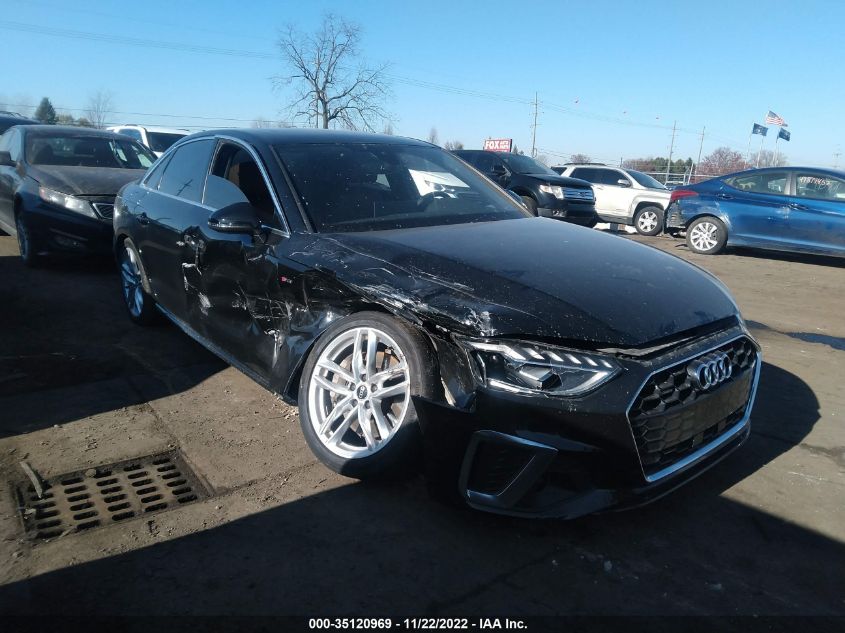 2021 AUDI A4 SEDAN S LINE PREMIUM PLUS VIN: WAUEAAF47MA066948