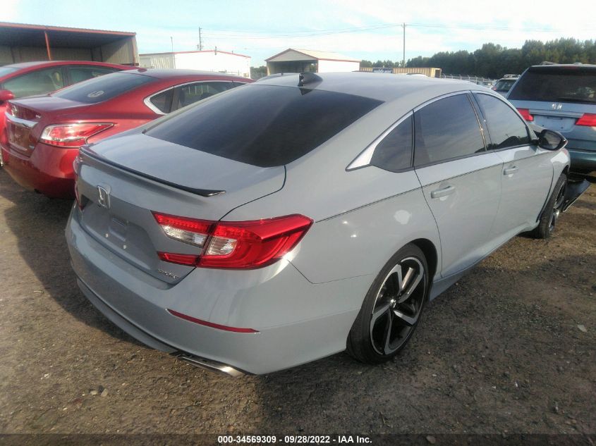 2021 HONDA ACCORD SEDAN SPORT VIN: 1HGCV1F37MA053320