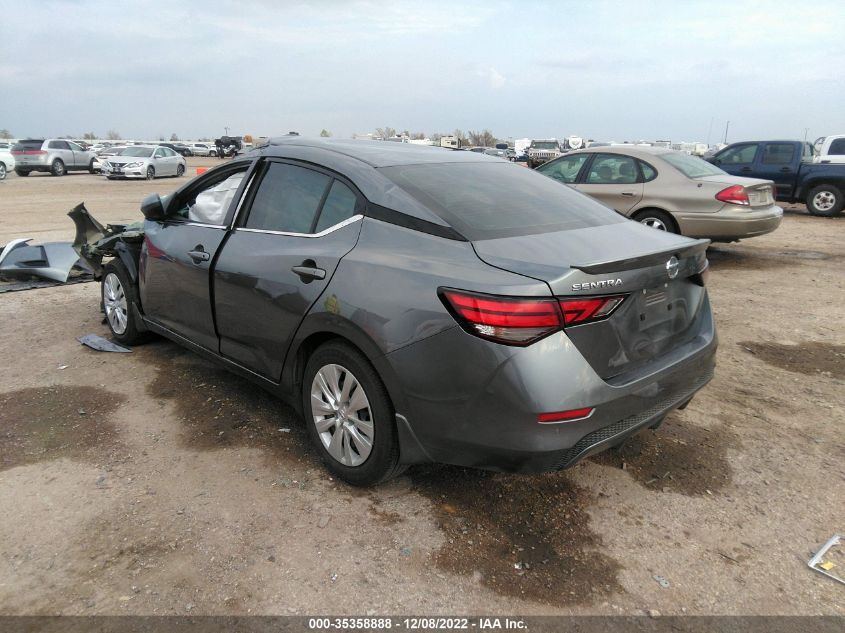 2022 NISSAN SENTRA S VIN: 3N1AB8BV9NY239178