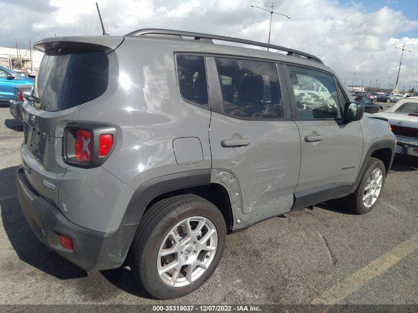 2022 JEEP RENEGADE LATITUDE VIN: ZACNJDB1XNPN63247
