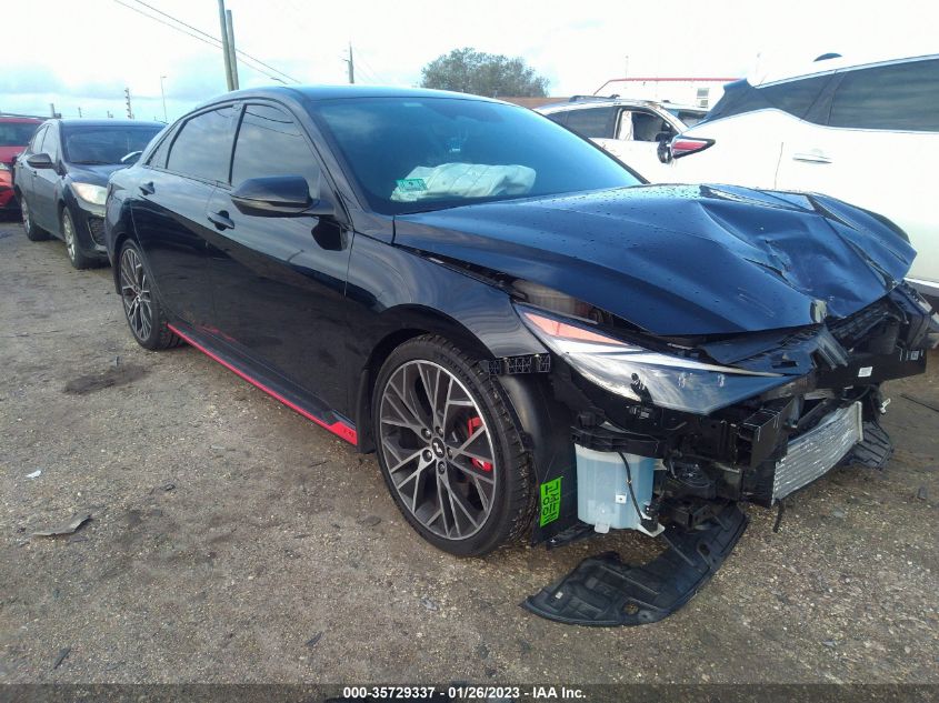 2022 HYUNDAI ELANTRA N VIN: KMHLW4AK7NU007929