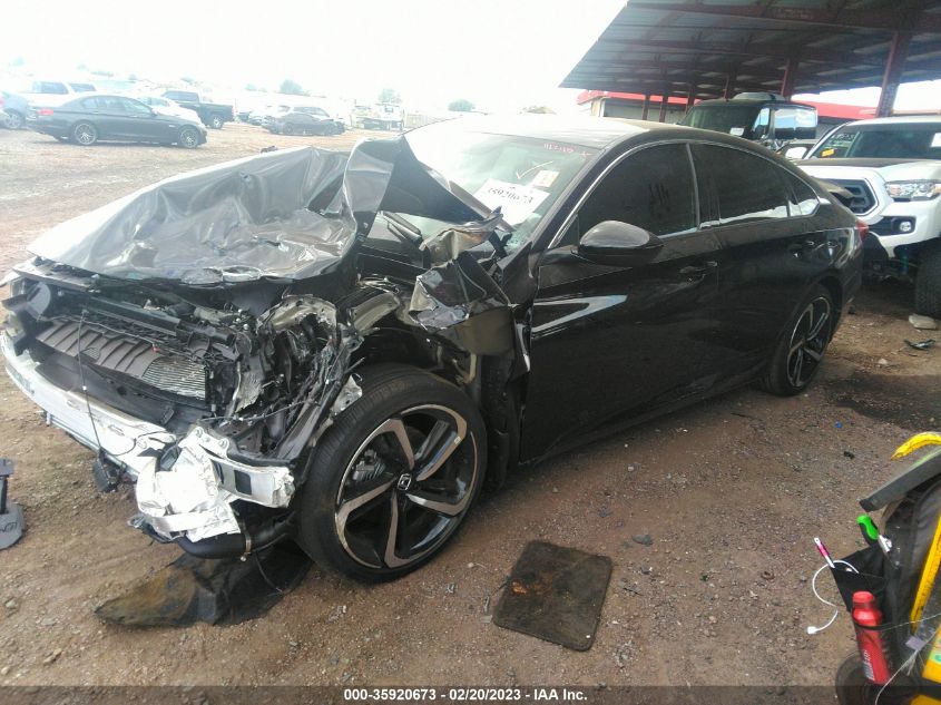 2022 HONDA ACCORD SEDAN SPORT VIN: 1HGCV1F31NA111245