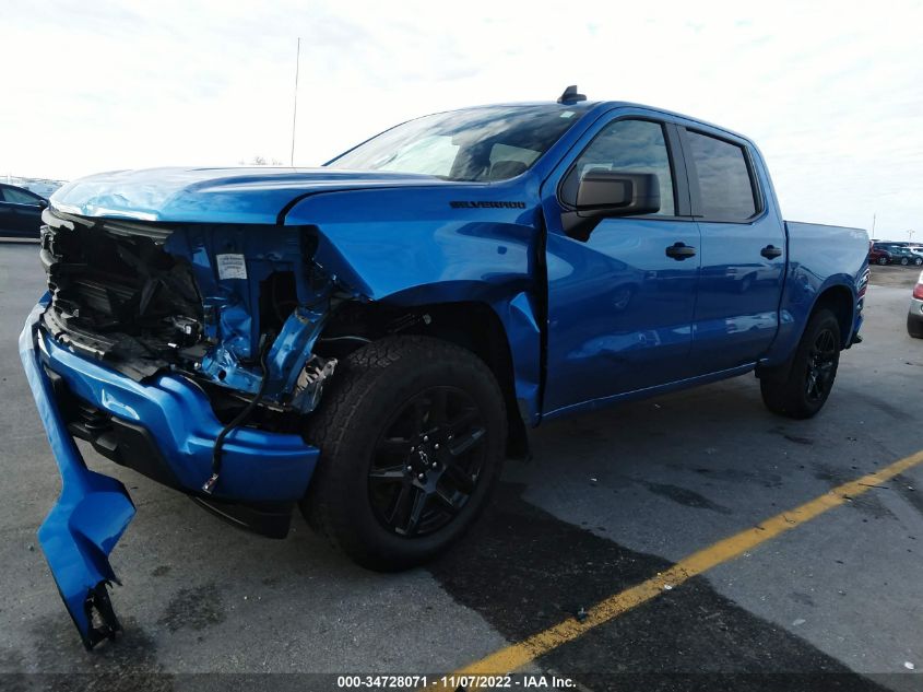 2022 CHEVROLET SILVERADO 1500 CUSTOM VIN: 1GCPDBEK2NZ534015