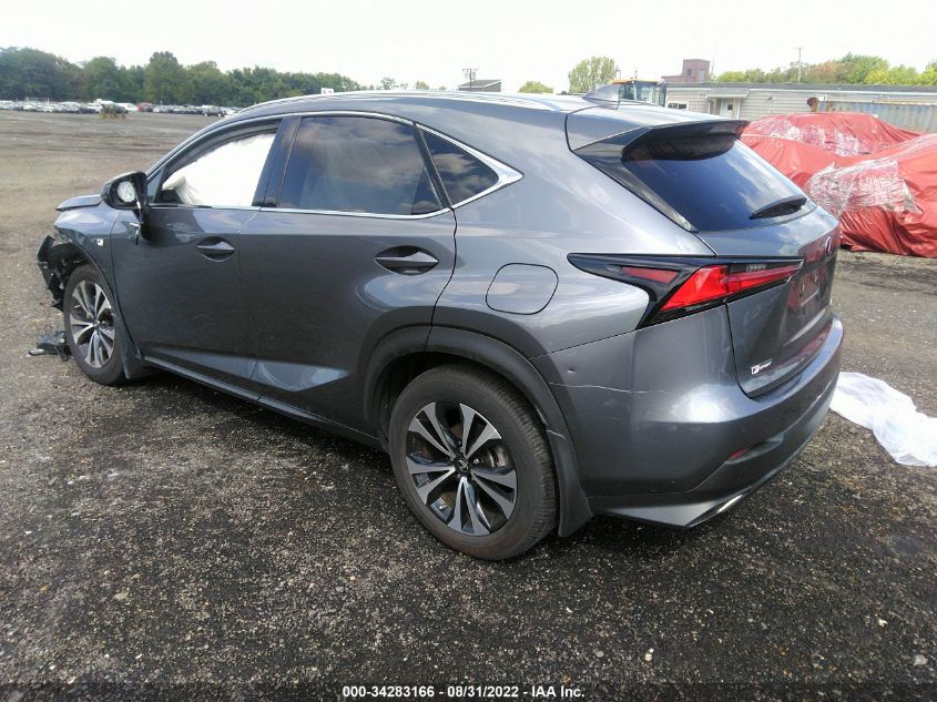 2021 LEXUS NX NX 300 F SPORT VIN: JTJSARDZ3M2257535