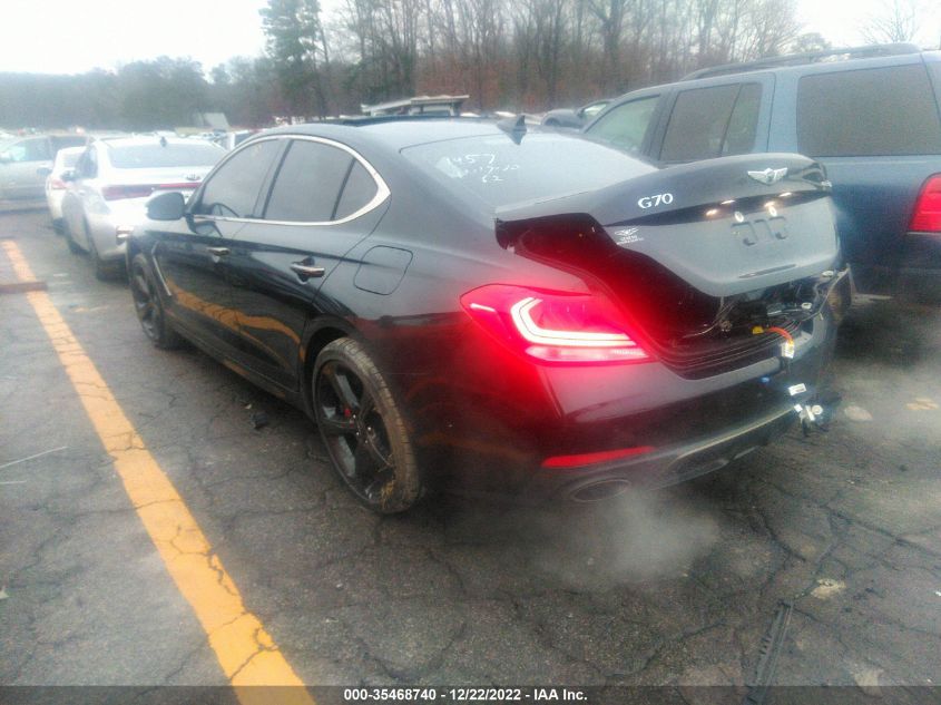 2020 GENESIS G70 3.3T VIN: KMTG34LE8LU051457