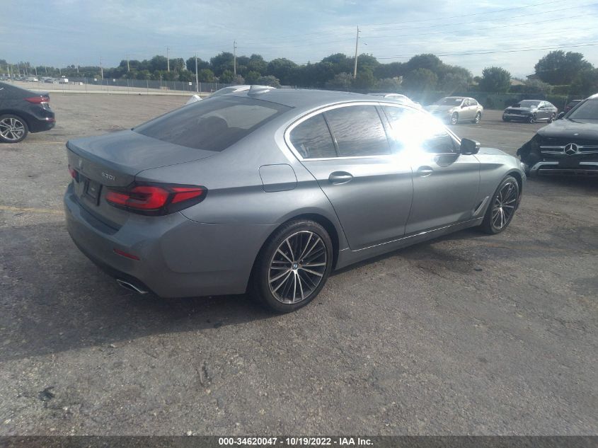 2022 BMW 5 SERIES 530I VIN: WBA53BH0XNWX47247