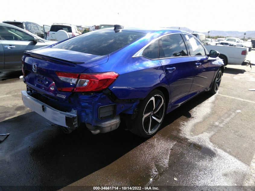 2021 HONDA ACCORD SEDAN SPORT SE VIN: 1HGCV1F45MA112261