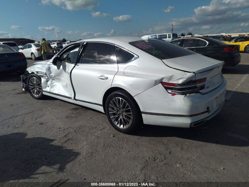 2022 GENESIS G80 2.5T VIN: KMTGB4SC8NU095982