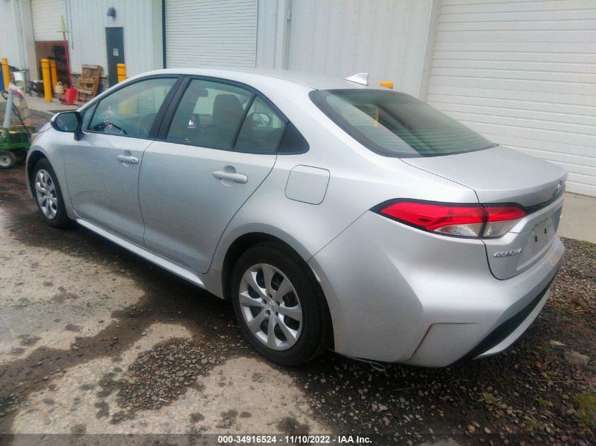 2021 TOYOTA COROLLA LE VIN: 5YFEPMAE6MP190319