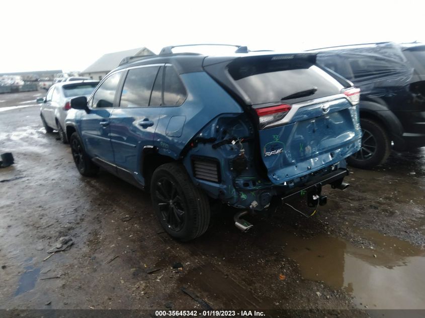 2022 TOYOTA RAV4 HYBRID XSE VIN: 4T3E6RFVXNU083113