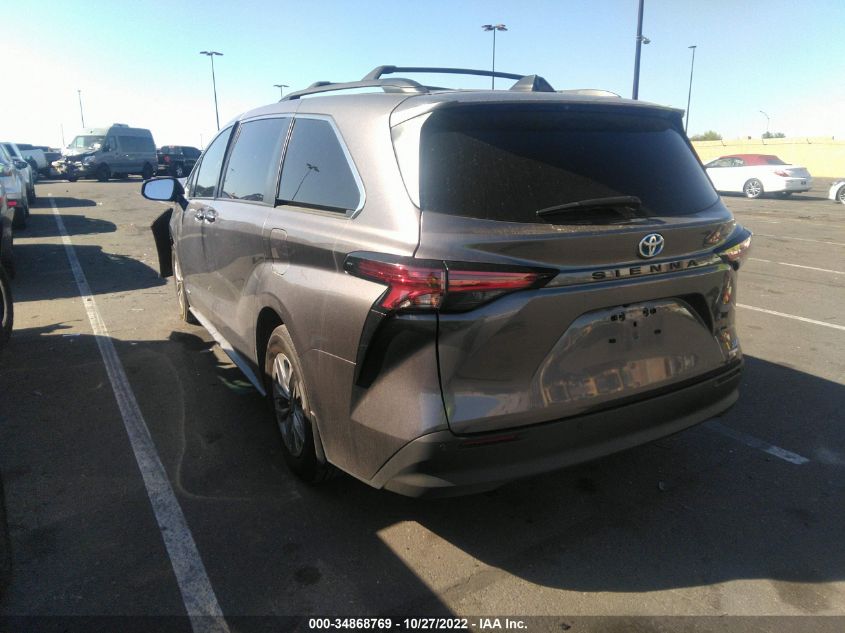 2021 TOYOTA SIENNA XLE VIN: 5TDYRKEC2MS037447