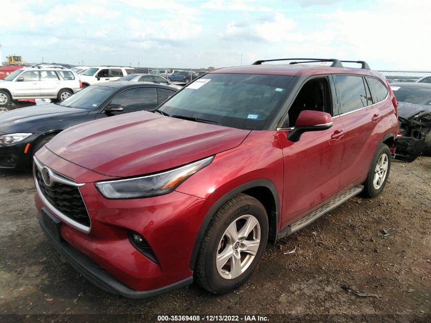 2022 TOYOTA HIGHLANDER LE VIN: 5TDZZRAH8NS100082