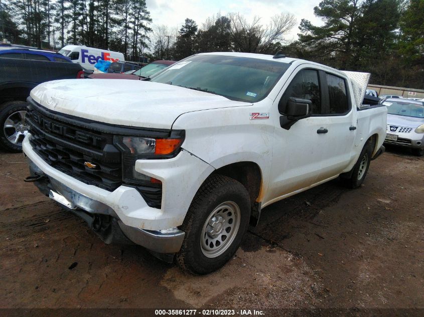 2023 CHEVROLET SILVERADO 1500 WORK TRUCK VIN: 2GCUDAED4P1101323