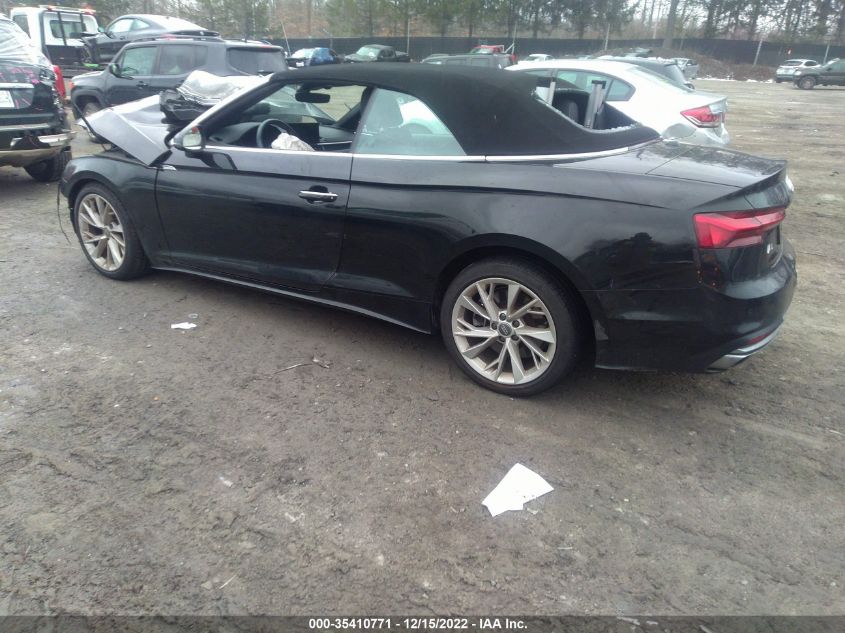 2021 AUDI A5 CABRIOLET PREMIUM VIN: WAU2AGF51MN001648