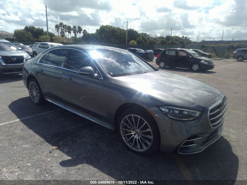 2022 MERCEDES-BENZ S-CLASS S 500 VIN: W1K6G6DB2NA089260