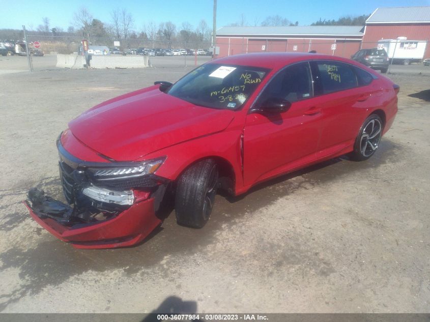 2022 HONDA ACCORD SEDAN SPORT VIN: 1HGCV1F35NA058372