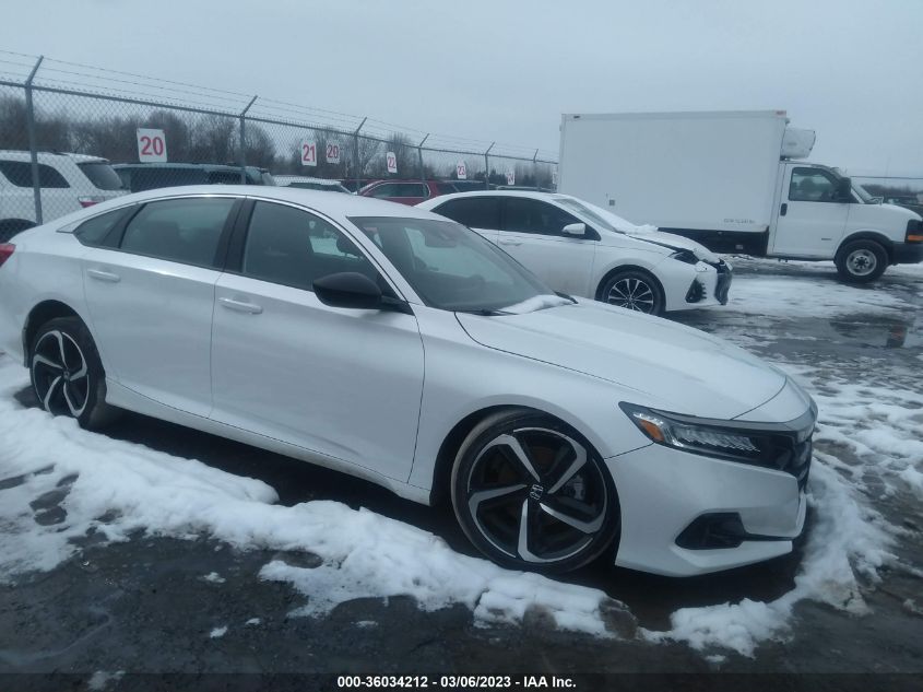 2022 HONDA ACCORD SEDAN SPORT VIN: 1HGCV1F3XNA046072