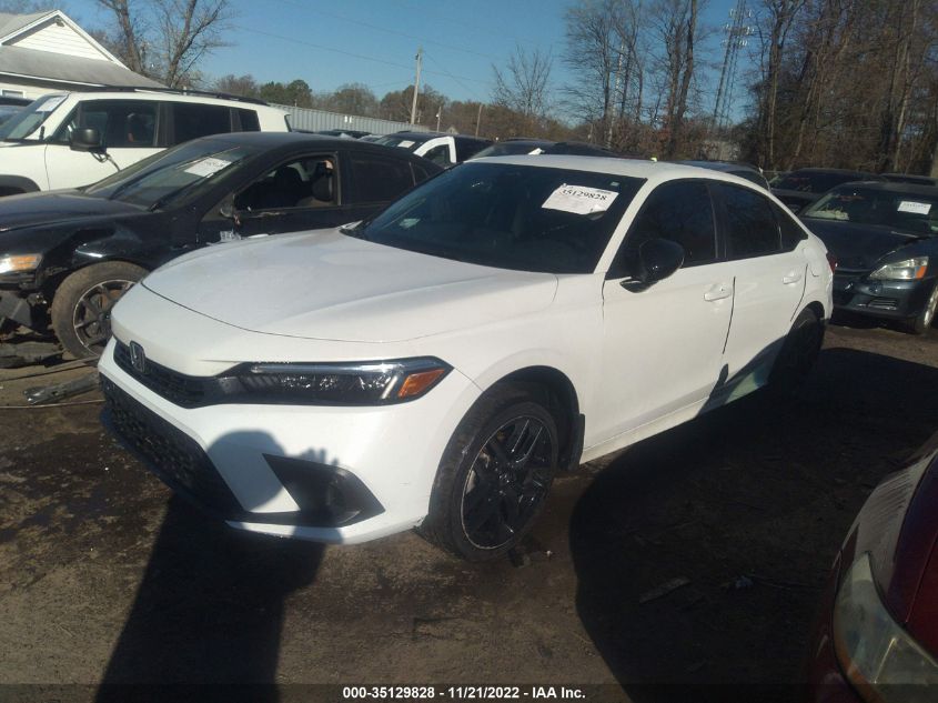 2022 HONDA CIVIC SEDAN SPORT VIN: 2HGFE2F53NH550792