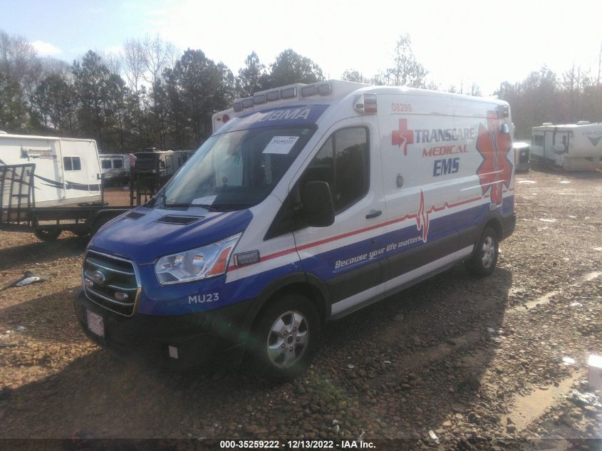 2020 FORD TRANSIT CARGO VAN VIN: 1FDBR1CG4LKB50307
