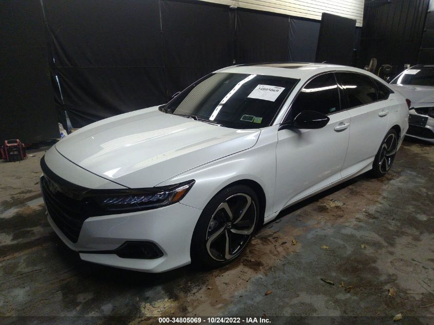 2022 HONDA ACCORD SEDAN SPORT VIN: 1HGCV2F3XNA003275