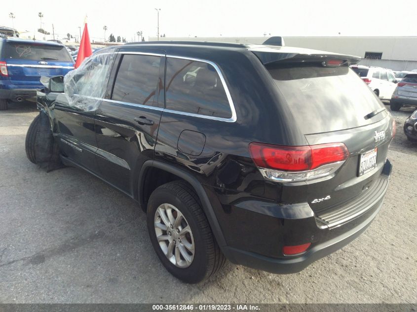 2022 JEEP GRAND CHEROKEE WK LAREDO X VIN: 1C4RJFAG4NC121283
