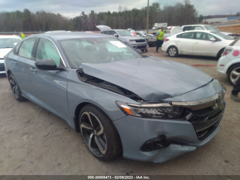 2022 HONDA ACCORD SEDAN SPORT VIN: 1HGCV1F3XNA081954