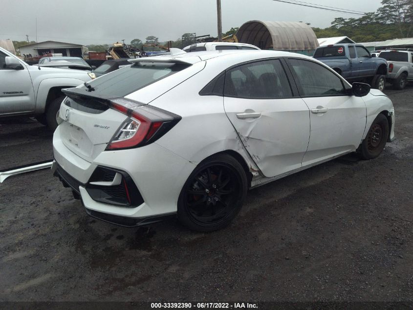 2021 HONDA CIVIC HATCHBACK SPORT VIN: SHHFK7G4XMU228468