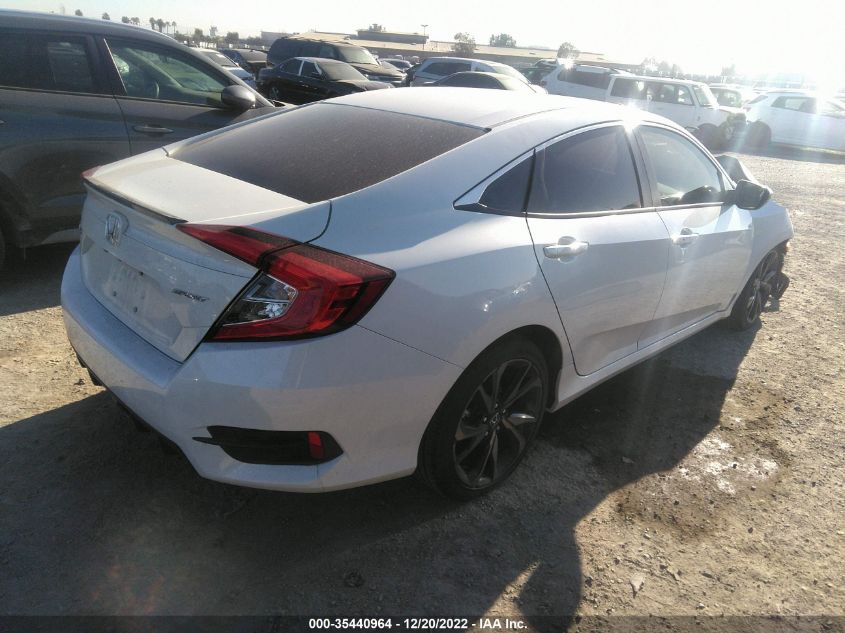 2020 HONDA CIVIC SEDAN SPORT VIN: 19XFC2F86LE209376