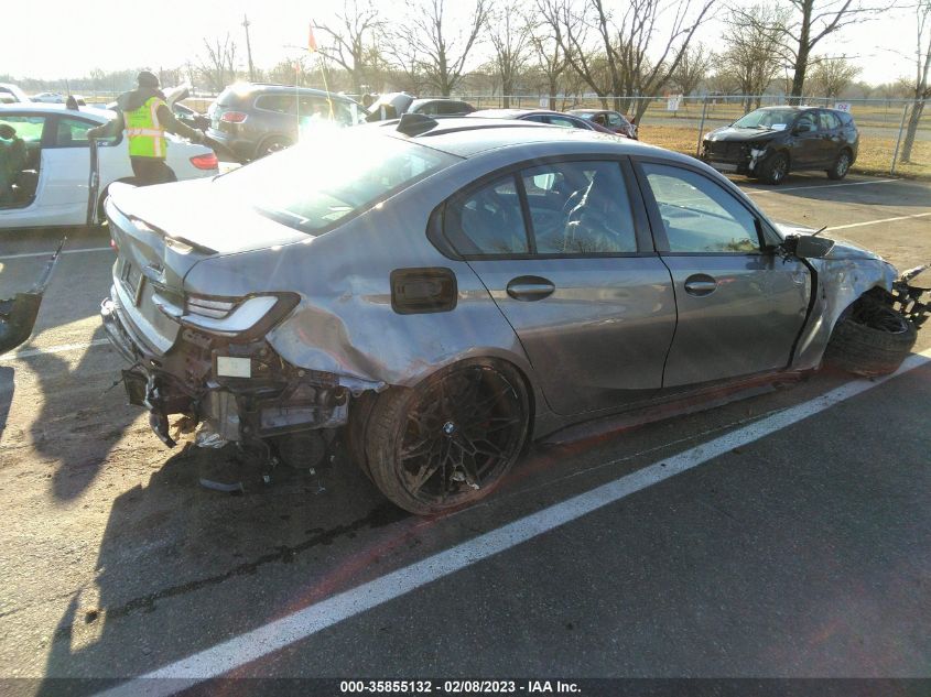 2022 BMW M3 COMPETITION VIN: WBS33AY06NFL80523