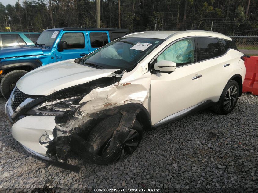 2022 NISSAN MURANO SL VIN: 5N1AZ2CJ2NC112214