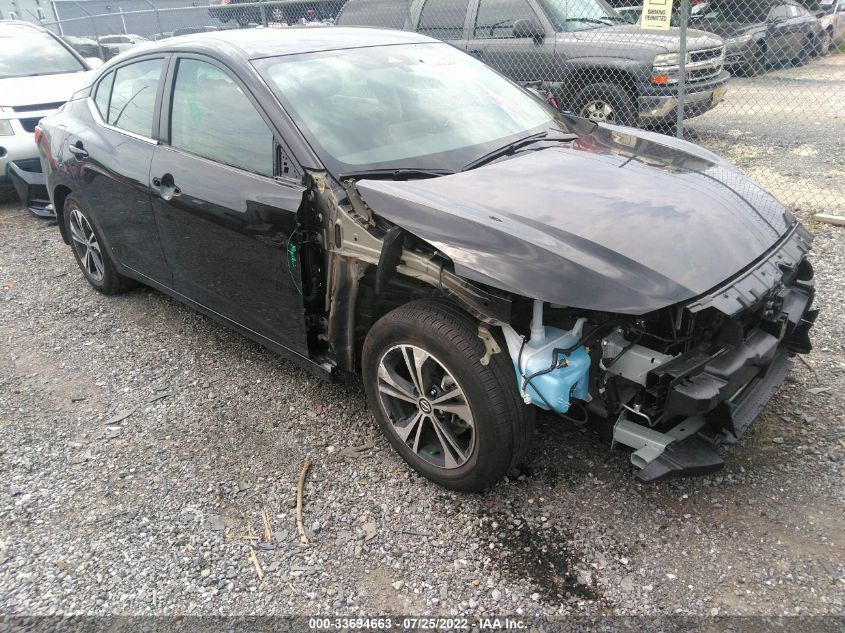 2022 NISSAN SENTRA SV VIN: 3N1AB8CV9NY233590