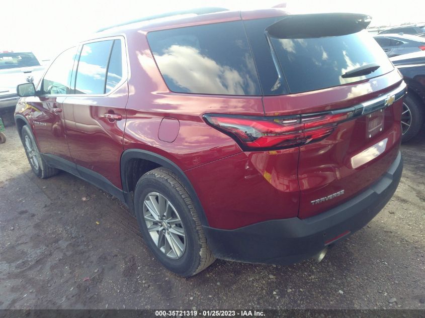 2022 CHEVROLET TRAVERSE LT CLOTH VIN: 1GNERGKW6NJ133473