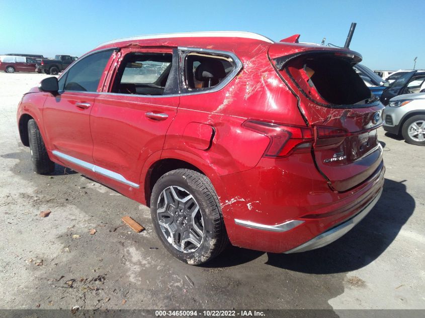 2021 HYUNDAI SANTA FE CALLIGRAPHY VIN: 5NMS5DAL5MH329275