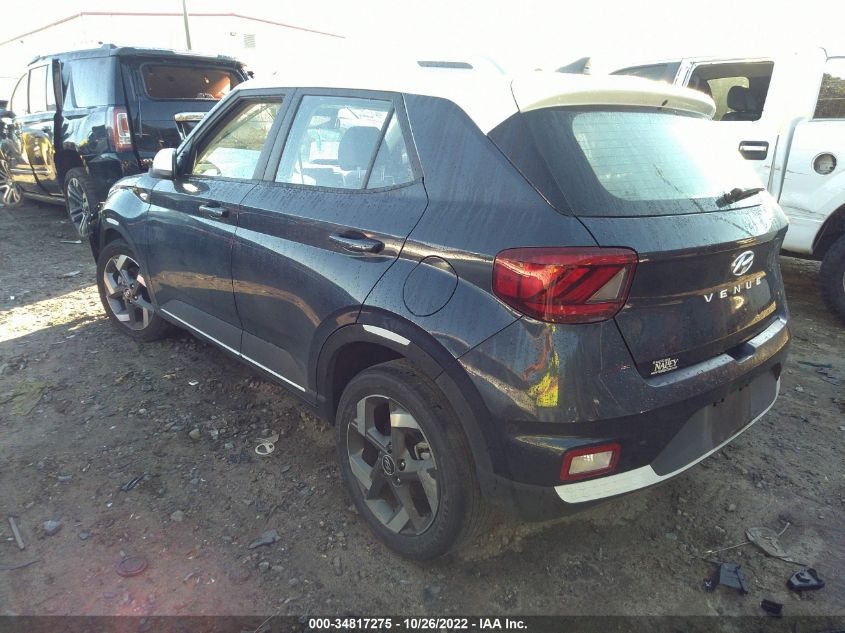2022 HYUNDAI VENUE LIMITED VIN: KMHRC8A33NU132218