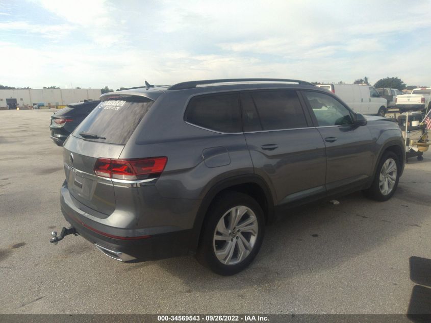 2021 VOLKSWAGEN ATLAS 3.6L V6 SE W/TECHNOLOGY VIN: 1V2JR2CA9MC567692