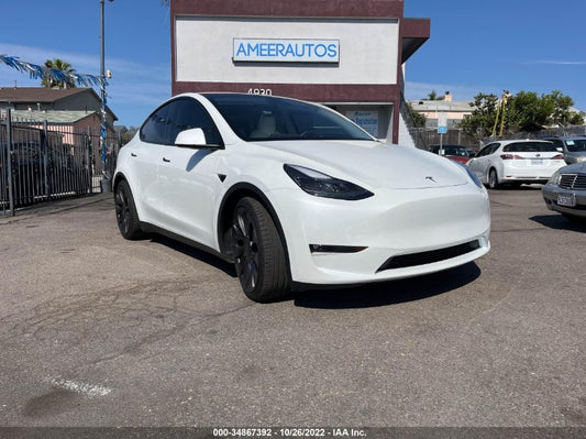 2021 TESLA MODEL Y PERFORMANCE VIN: 5YJYGDEF2MF251709