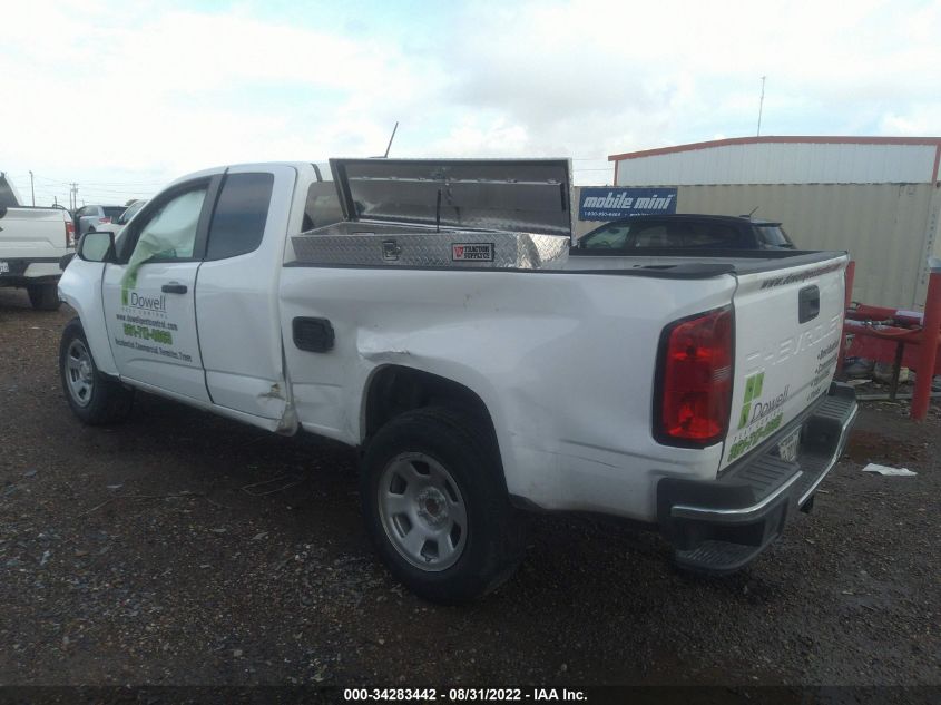 2022 CHEVROLET COLORADO 2WD WORK TRUCK VIN: 1GCHSBEN6N1112395