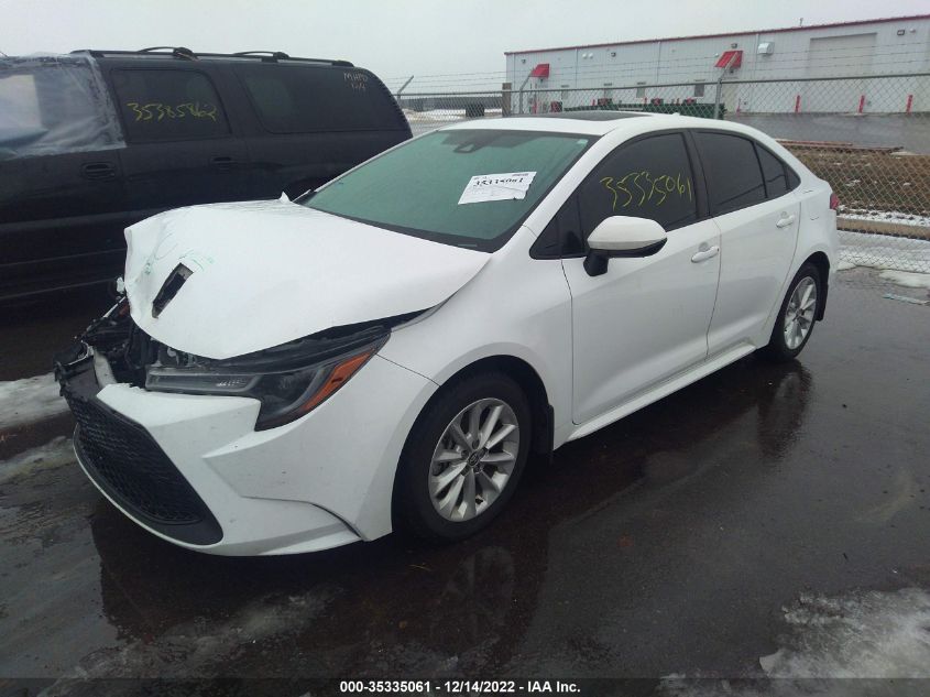2020 TOYOTA COROLLA LE VIN: 5YFHPRAE3LP018306