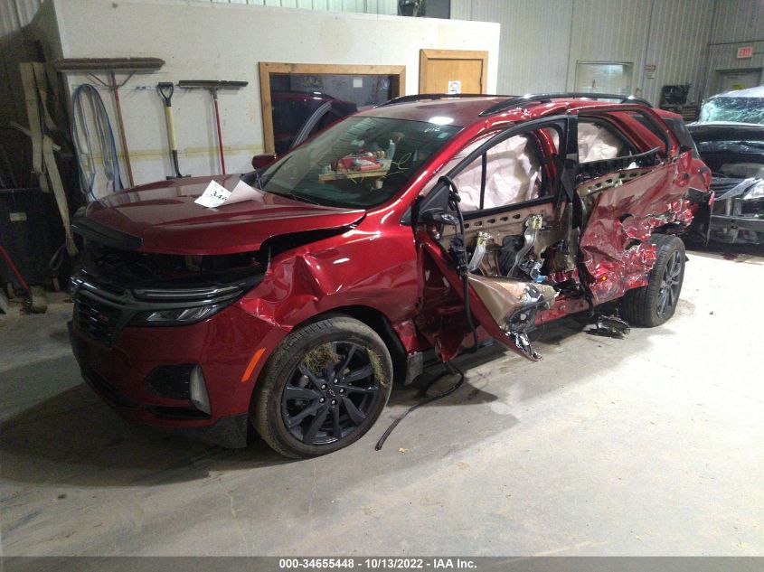 2022 CHEVROLET EQUINOX RS VIN: 2GNAXWEV3N6140539