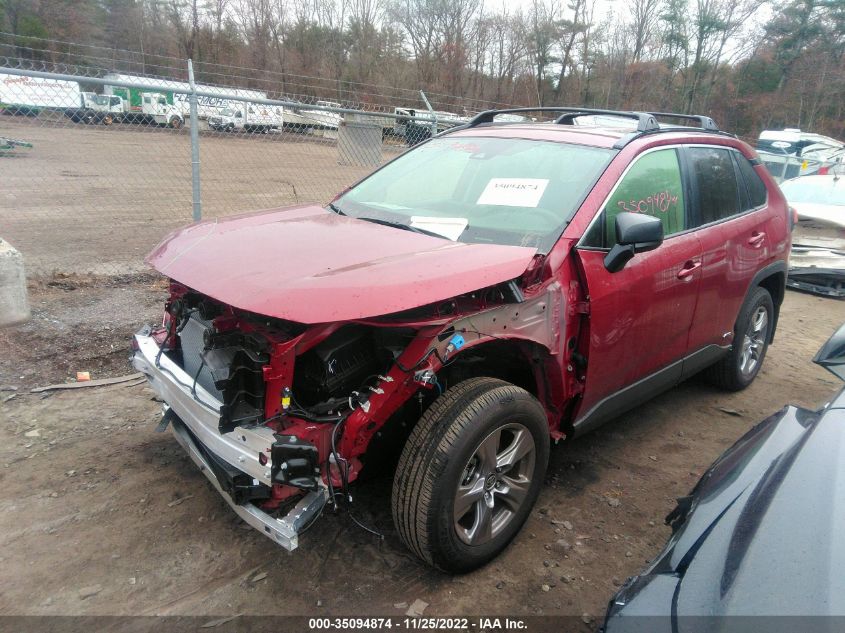 2022 TOYOTA RAV4 HYBRID LE VIN: JTMLWRFVXND150166